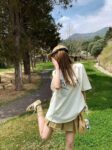 MML6833Original print [21 pieces of 220g pure cotton+large size+threaded collar+wrapped shoulder] round neck short sleeved shirt