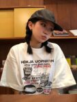 MML6860 Original print 【 21 pieces of 220g pure cotton+large size+threaded collar+wrapped shoulder 】 round neck short sleeved women