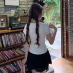 MML6854 Original print 【 21 pieces of 220g pure cotton+large size+threaded collar+wrapped shoulder 】 round neck short sleeved women