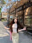 531053Hot girl back hollow strap short sleeved T-shirt with summer design feeling, slimming short top for women