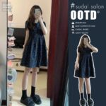 DS118 Temperament Forest style floral dress, petite, 2024 new summer women's clothing, niche design, short skirt