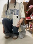 MML6823Original sticker embroidery [220g pure cotton+large size+threaded collar+wrapped shoulder] round neck short sleeved women