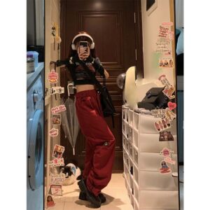 483Design workwear pants for women, summer loose casual sports wide leg pants for women