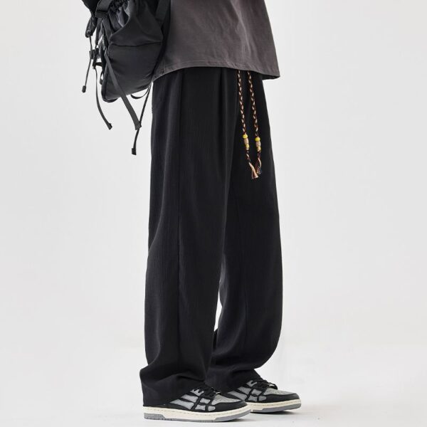 2025 Spring/Summer New Comfortable Breathable Linen Casual Pants Men's Straight Tube Loose Cotton Linen Versatile Pants