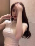 20219-32025 (92 cotton/8 spandex) 40 count 210g pure cotton spicy style short sleeved T-shirt women's splicing