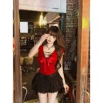 148026Nan Lixiang Tiffany Blue Shoulder Lace Short Sleeve Knitted T-shirt for Women's Summer Spicy Girl, Shrink Waist and Look Thin Short Top