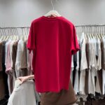 2060192025 New Style -32 Double Yarn One Size Mickey Short Sleeve T-shirt for Women Winter Large Edition Medium Length