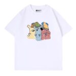 MML6831Original print 【 21 pieces of 220g pure cotton+large size+threaded collar+wrapped shoulder 】 round neck short sleeved women