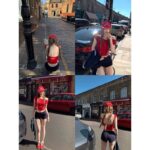 148062Tongiuu style chic retro strap with exposed fold back shoulder T-shirt for women, slim fit and slimming short sleeved top