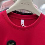 2060192025 New Style -32 Double Yarn One Size Mickey Short Sleeve T-shirt for Women Winter Large Edition Medium Length