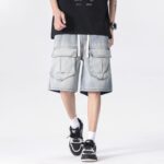 2025 Summer New Loose Trendy Brand Denim Shorts for Men
