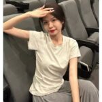 20118-22025 (92 cotton/8 spandex) 40 count 210g pure cotton summer t-shirt for women, front shoulder short sleeved