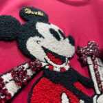 2060192025 New Style -32 Double Yarn One Size Mickey Short Sleeve T-shirt for Women Winter Large Edition Medium Length