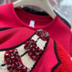2060192025 New Style -32 Double Yarn One Size Mickey Short Sleeve T-shirt for Women Winter Large Edition Medium Length