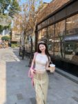 531053Hot girl back hollow strap short sleeved T-shirt with summer design feeling, slimming short top for women