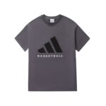 Adidas collaboration Basketball silicone logo loose casual round neck men's and women's couple's short sleeved T-shirt