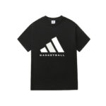 Adidas collaboration Basketball silicone logo loose casual round neck men's and women's couple's short sleeved T-shirt