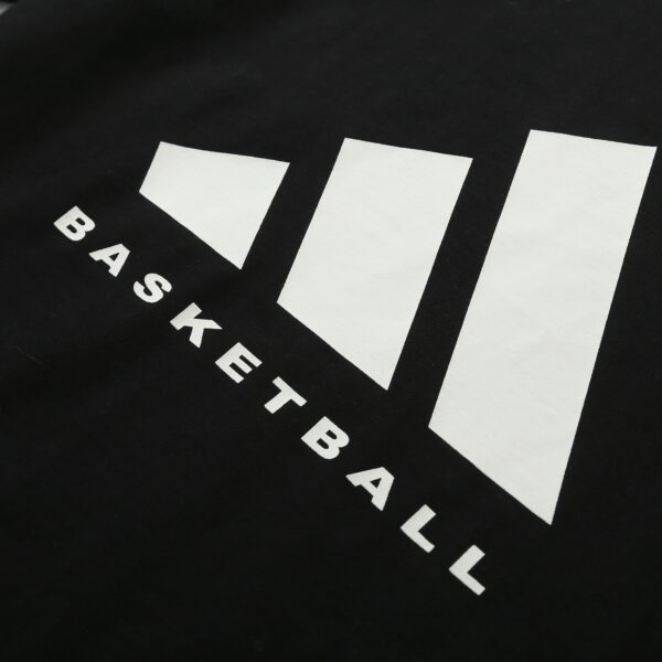 Adidas collaboration Basketball silicone logo loose casual round neck men's and women's couple's short sleeved T-shirt