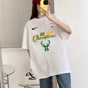 NBA x Nike Bucks Championship Commemorative Nike Short Sleeve T-shirt