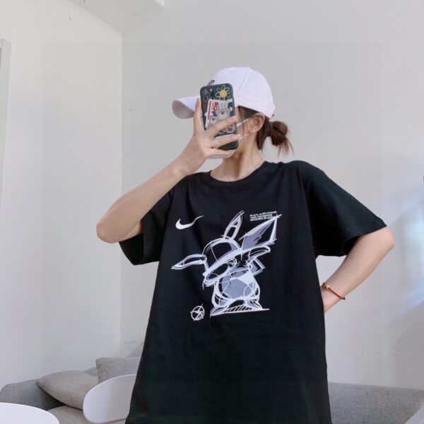 NIKE/Nike Pikachu cartoon fun printed loose short sleeved T-shirt for couples