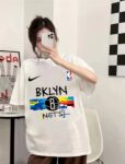 Nike Brooklyn Nets City 🏙 Limited player training suit DRI sports couple short sleeved shirt