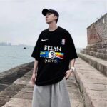 Nike Brooklyn Nets City 🏙 Limited player training suit DRI sports couple short sleeved shirt