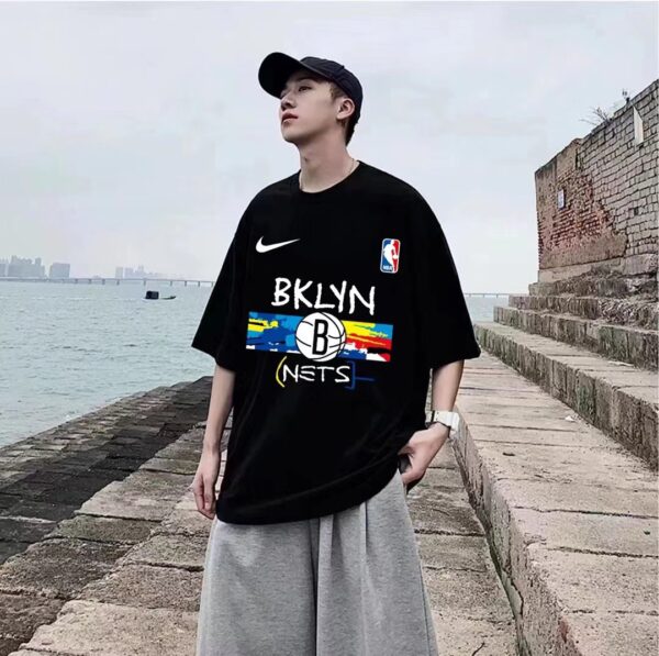Nike Brooklyn Nets City 🏙 Limited player training suit DRI sports couple short sleeved shirt