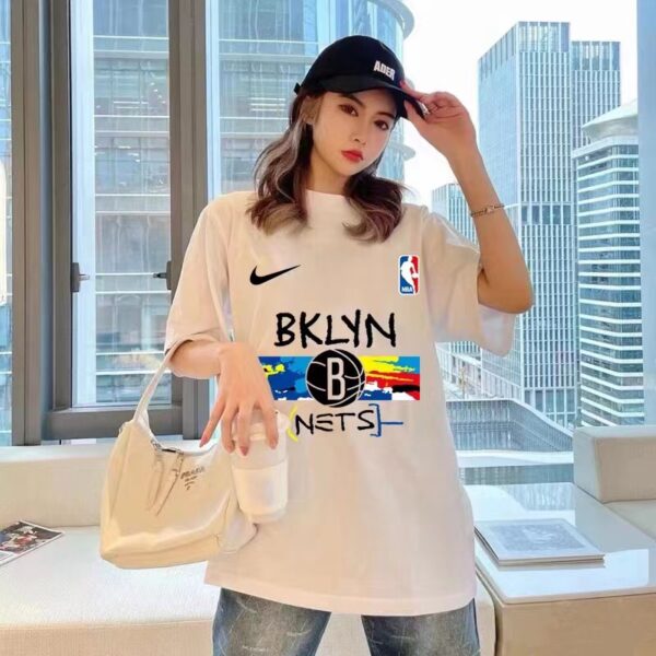 Nike Brooklyn Nets City 🏙 Limited player training suit DRI sports couple short sleeved shirt
