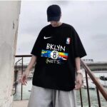Nike Brooklyn Nets City 🏙 Limited player training suit DRI sports couple short sleeved shirt