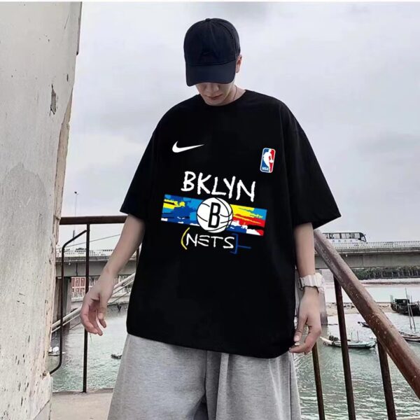 Nike Brooklyn Nets City 🏙 Limited player training suit DRI sports couple short sleeved shirt