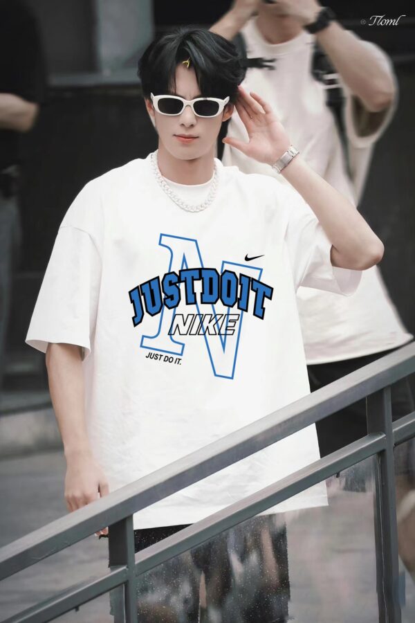 Nike just do it sports and leisure couple short sleeved T-shirt Same gender couple style