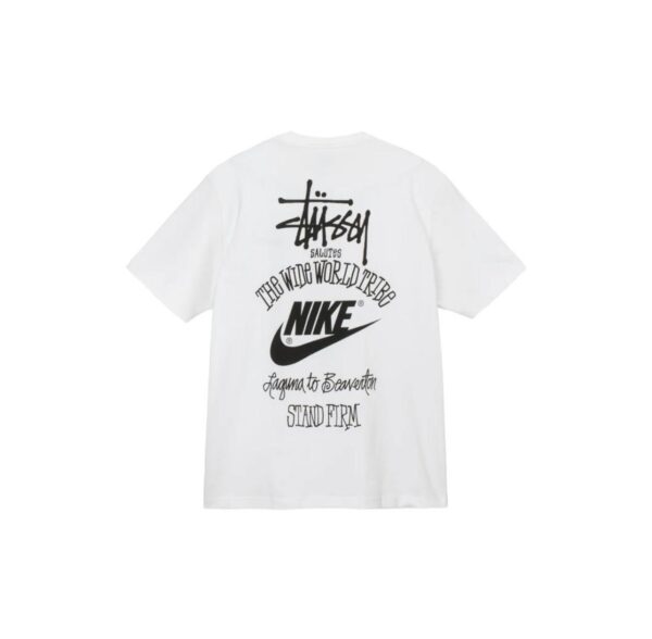 STUSSY Stussy Nike x Stussy Co branded SS23 Classic Alphabet Printed short sleeved T-shirt