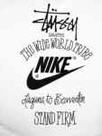 STUSSY Stussy Nike x Stussy Co branded SS23 Classic Alphabet Printed short sleeved T-shirt