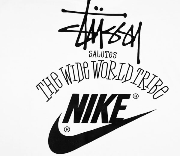 STUSSY Stussy Nike x Stussy Co branded SS23 Classic Alphabet Printed short sleeved T-shirt
