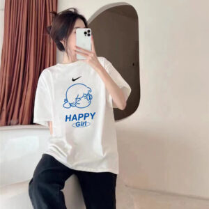 Nike couple's short sleeved T-shirt with half sleeves