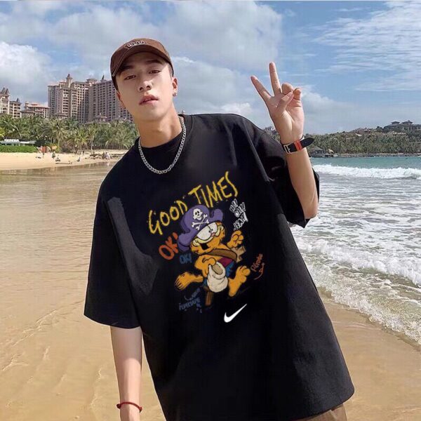 Nike Nike Garfield trendy casual loose short sleeved T-shirt for both men and women, couple style