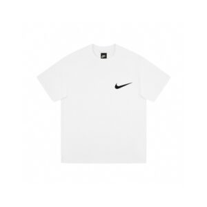 Nike summer new 240g double yarn, fashionable Hong Kong style round neck printed casual short sleeved T-shirt