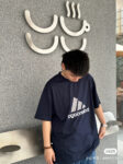 【 Top Version. Official Website Quality 】 BLCG/ALENCIAGA/Balenciaga Joint Adidas Classic Logo Combination in Front, Embroidered Short Sleeve T-shirt with Double sided Front and Back Wear