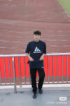 【 Top Version. Official Website Quality 】 BLCG/ALENCIAGA/Balenciaga Joint Adidas Classic Logo Combination in Front, Embroidered Short Sleeve T-shirt with Double sided Front and Back Wear