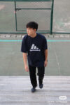 【 Top Version. Official Website Quality 】 BLCG/ALENCIAGA/Balenciaga Joint Adidas Classic Logo Combination in Front, Embroidered Short Sleeve T-shirt with Double sided Front and Back Wear